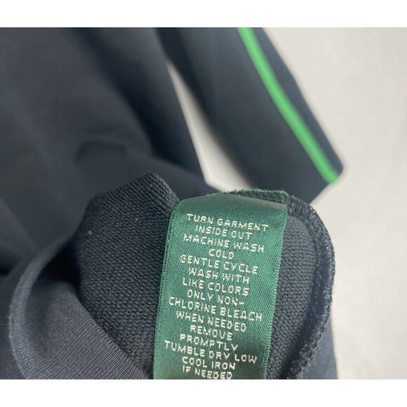 Lauren Ralph Lauren Jacket Womens Size 1X Black Green Logo Full Zip Pockets - Picture 8 of 8